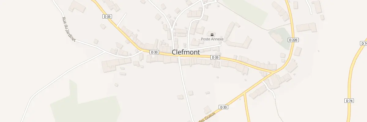 Plan du 33 Rue Gouriere à Clefmont