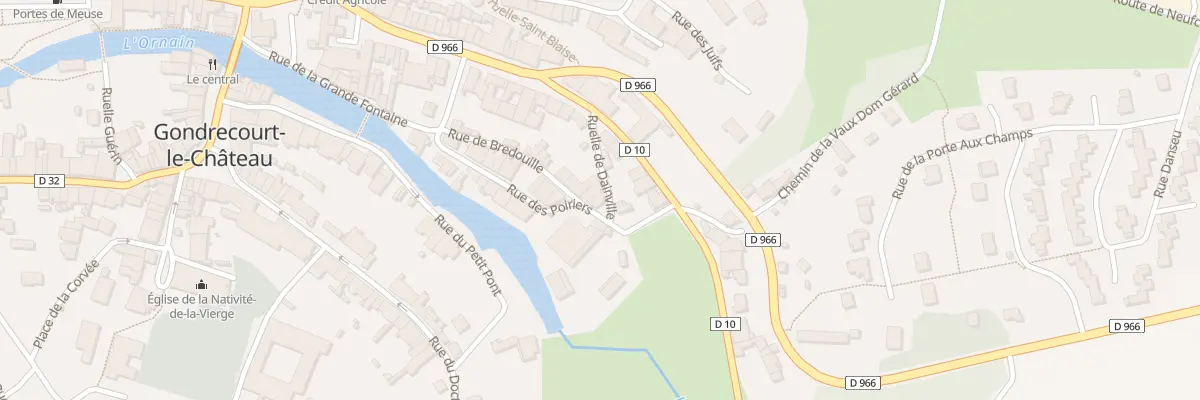 Plan du 19 Rue des Poiriers à Gondrecourt-le-Château