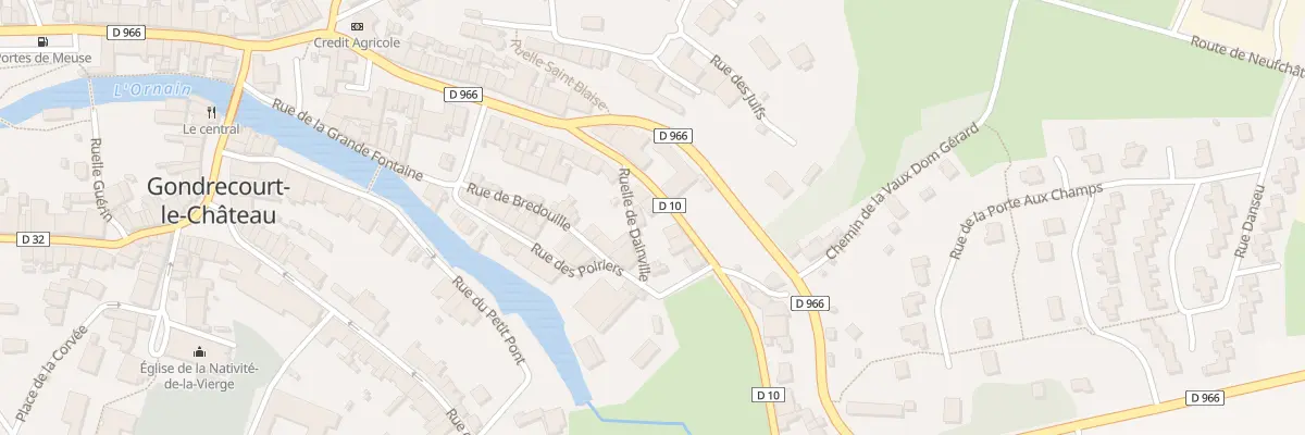 Plan du 42 Rue Raymond Poincare à Gondrecourt-le-Château