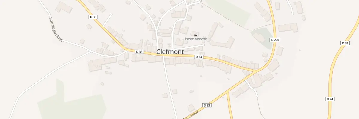 Plan du 25 Rue Gouriere à Clefmont