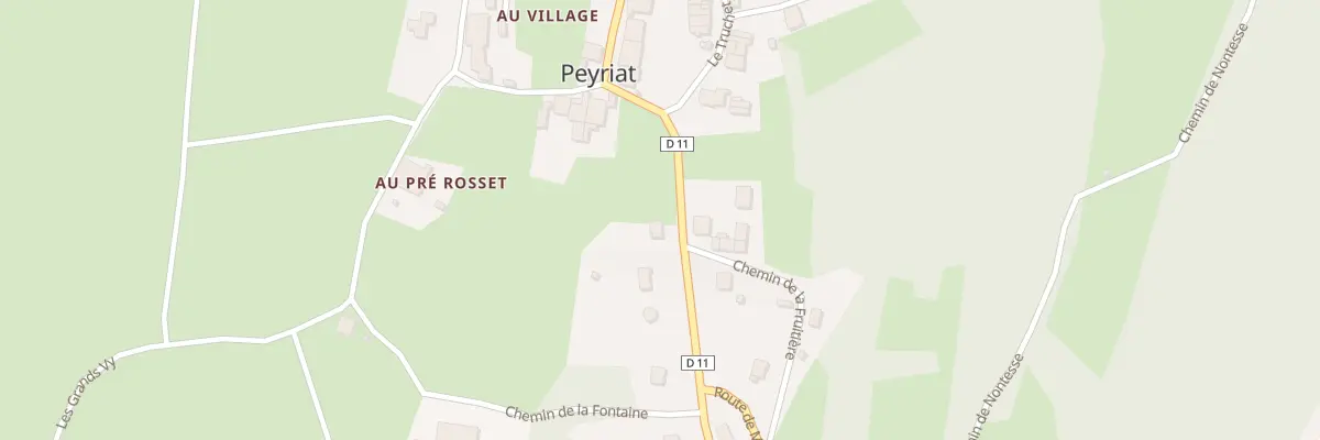 Plan du 189 Rue du Village à Peyriat