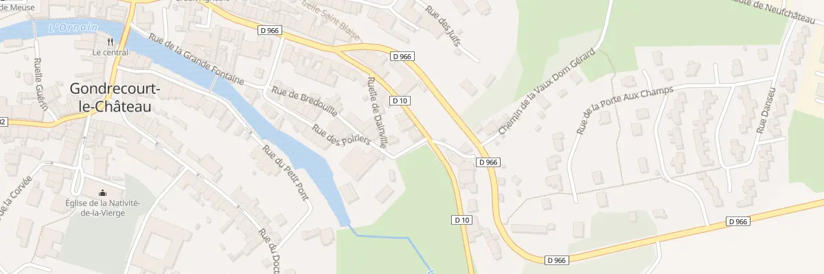 Plan du 48 Rue Raymond Poincare à Gondrecourt-le-Château