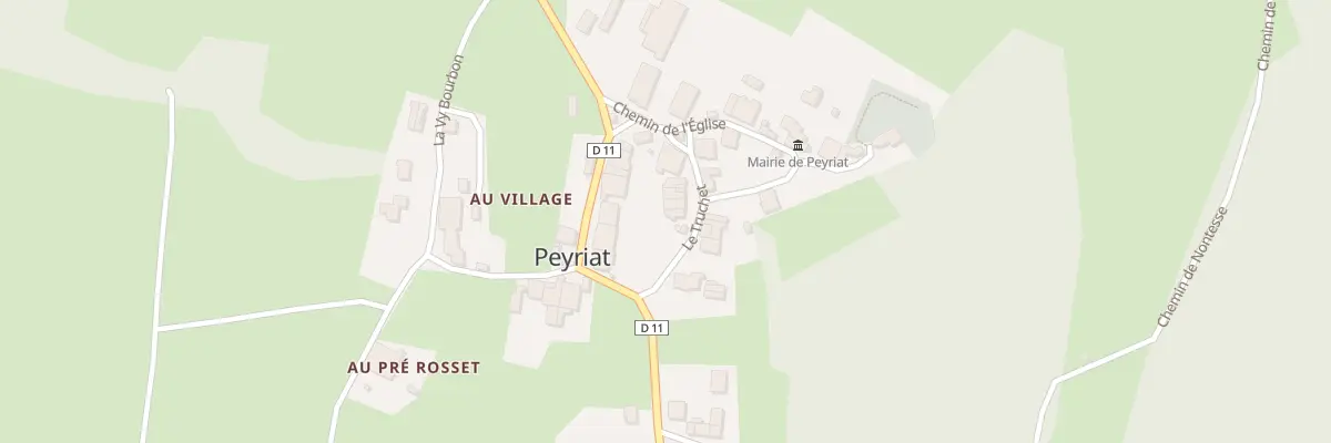 Plan du 77 Le Truchet à Peyriat