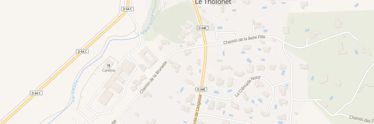 Plan du 9258 Che de la Brunette au Tholonet
