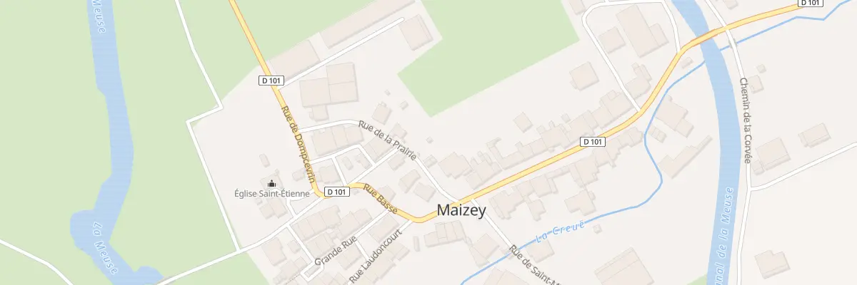 Plan du 2 Rue de la Prairie à Maizey