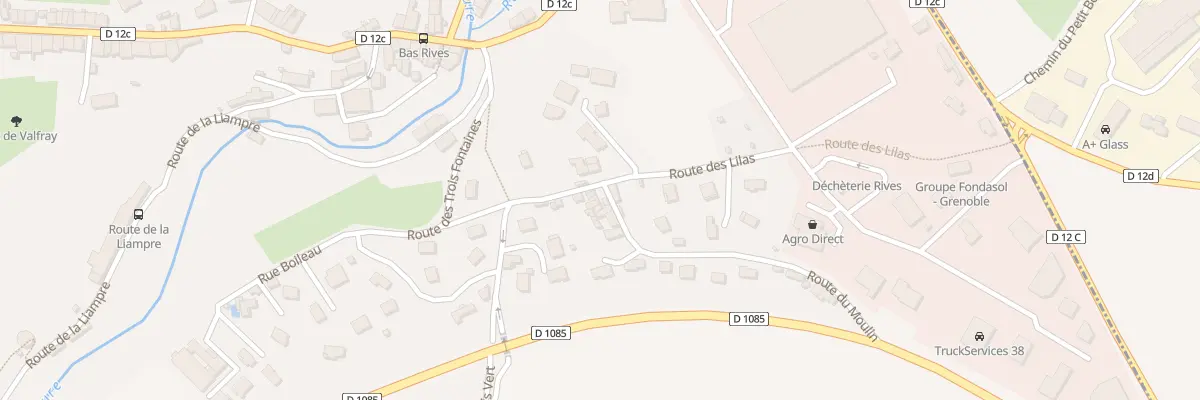 Plan du 8 Rte du Moulin à Rives