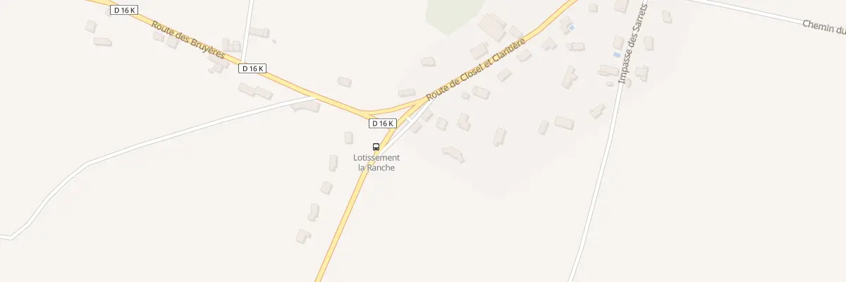 Plan du 983 Rte de Closel et Claritière à Faverges-de-la-Tour