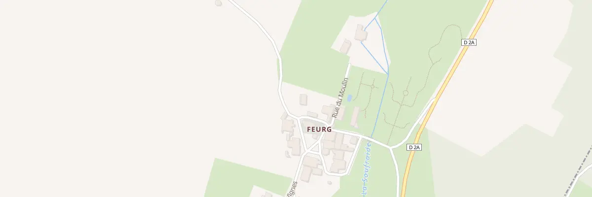 Plan du 2 Rue de l’Eglise (Feurg) à Bouhans-et-Feurg