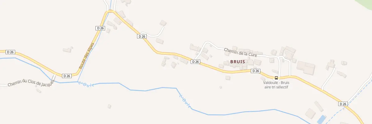 Plan du 5010 Les Oches de Bruis à Valdoule