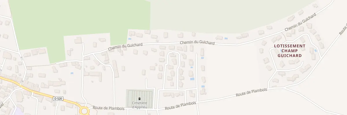 Plan du 225 Rte de Plambois à Apprieu