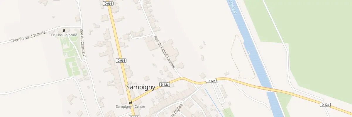 Plan du 3 Rue de l’Abbe Laurent à Sampigny