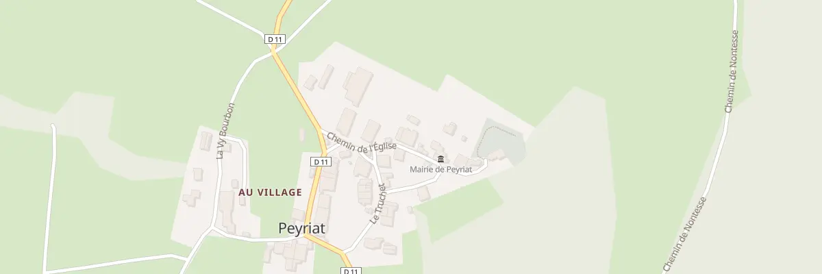 Plan du 133 Che de l’Eglise à Peyriat