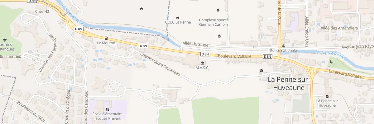 Plan du 68 Bd Voltaire à La Penne-sur-Huveaune