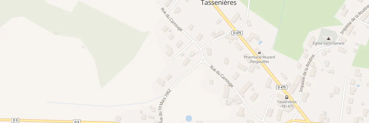 Plan du 4 Rue 19 Mars 1962 à Tassenières