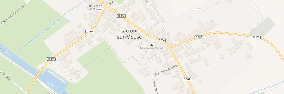 Plan du 25 Rue du Gen de Gaulle à Lacroix-sur-Meuse