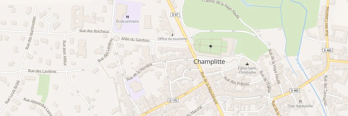 Plan du 12 Rue de la Perriere à Champlitte
