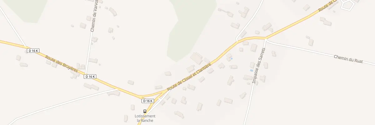Plan du 852 Rte de Closel et Claritière à Faverges-de-la-Tour