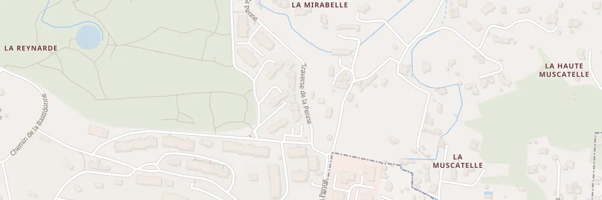 Plan du 180 Tra de la Penne à Marseille 11e Arrondissement