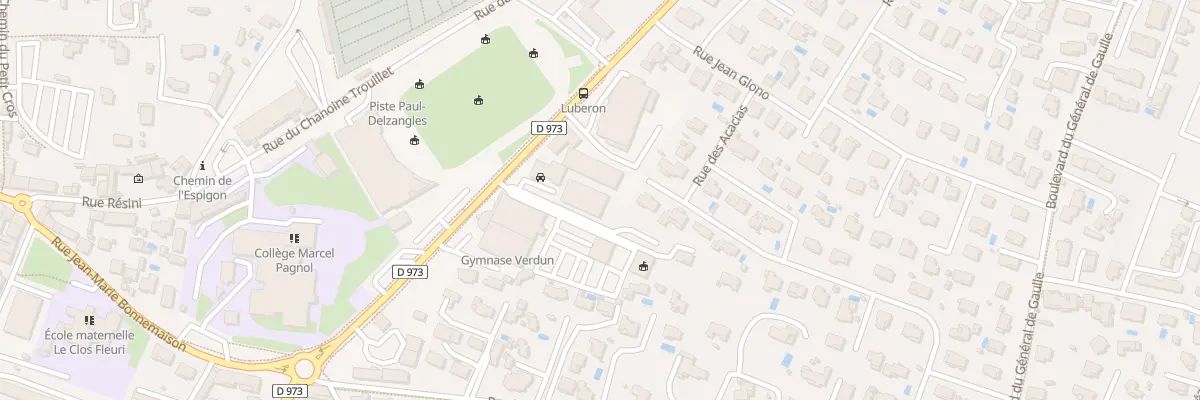 Plan du 596 Av de Verdun à Pertuis