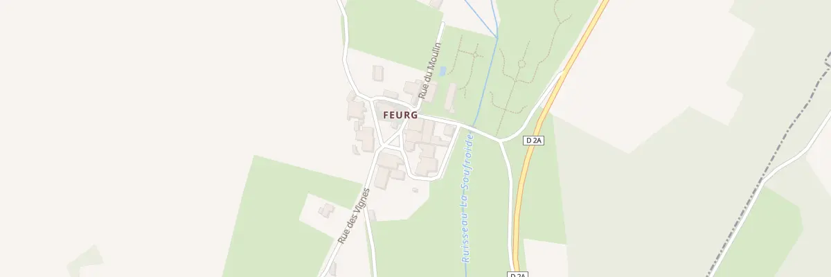 Plan du 6 Rue du Patis (Feurg) à Bouhans-et-Feurg