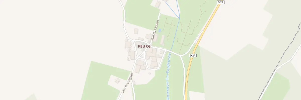 Plan du 3B Rue du Patis (Feurg) à Bouhans-et-Feurg