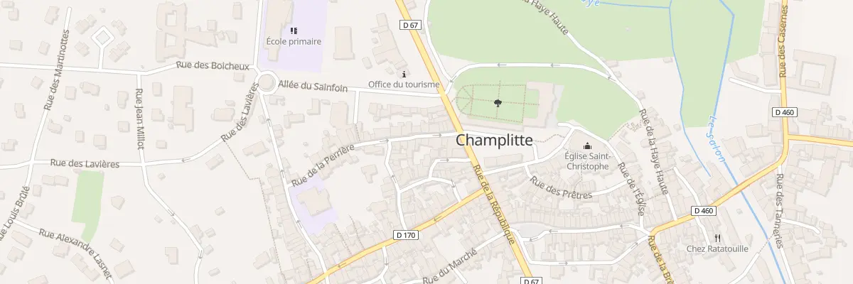 Plan du 5 Rue de la Perriere à Champlitte