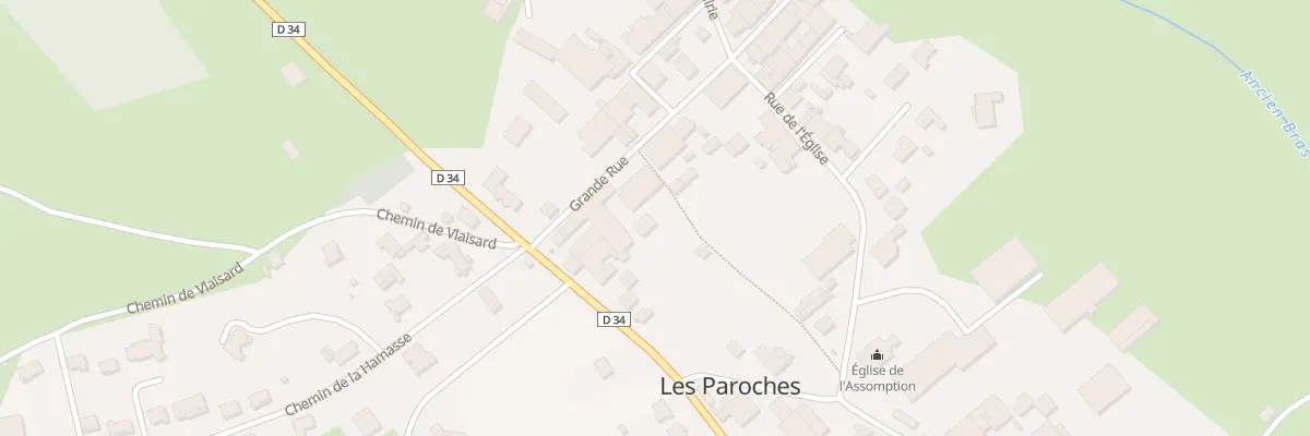 Plan du 6 Grande Rue aux Paroches