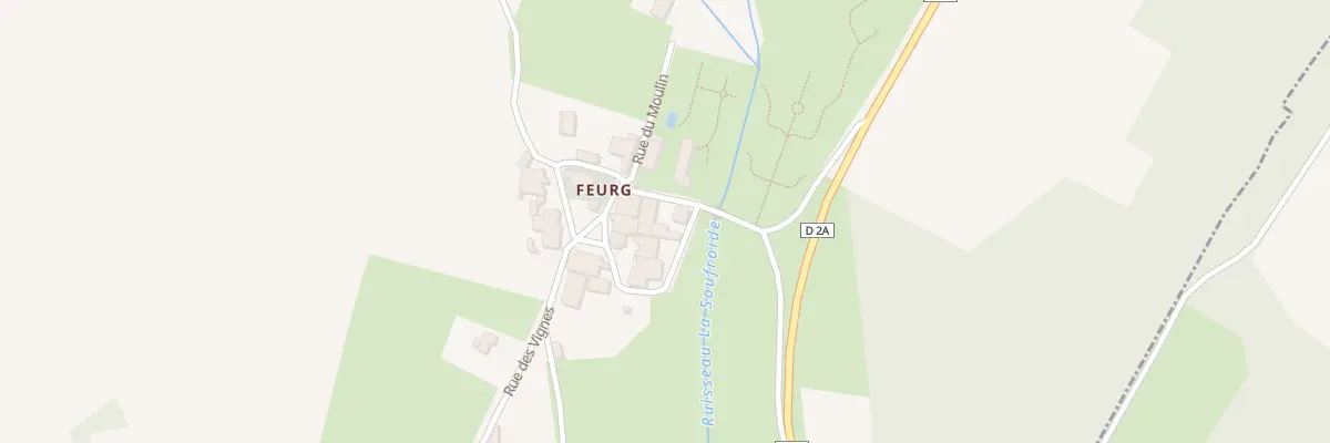 Plan du 1 Rue de la Soufroide (Feurg) à Bouhans-et-Feurg