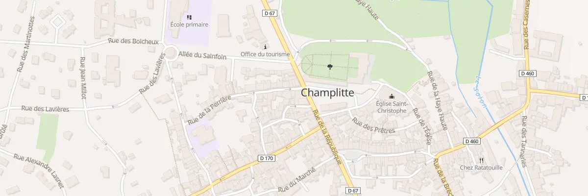 Plan du 1 Rue de la Perriere à Champlitte