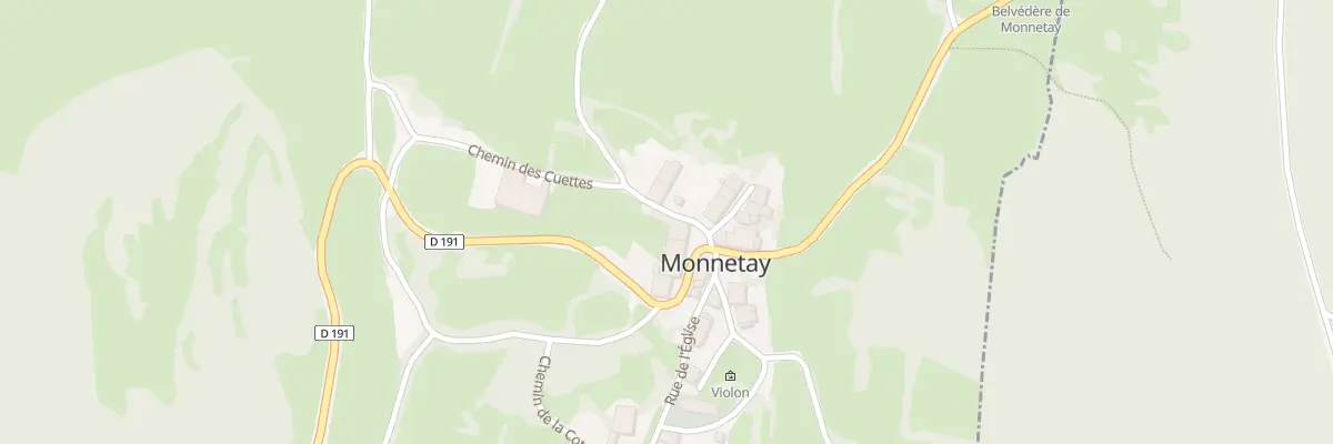 Plan du 2 Rte des Cuettes à Monnetay