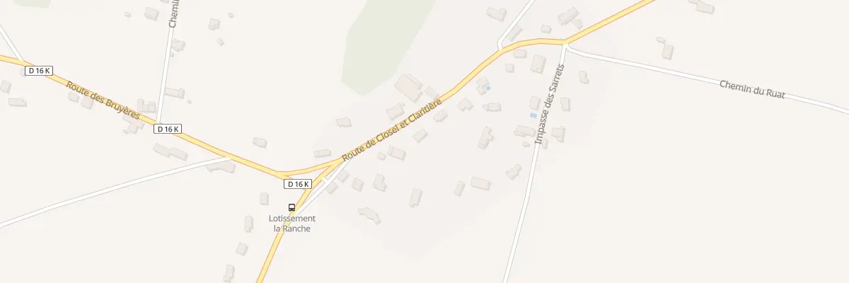 Plan du 835 Rte de Closel et Claritière à Faverges-de-la-Tour