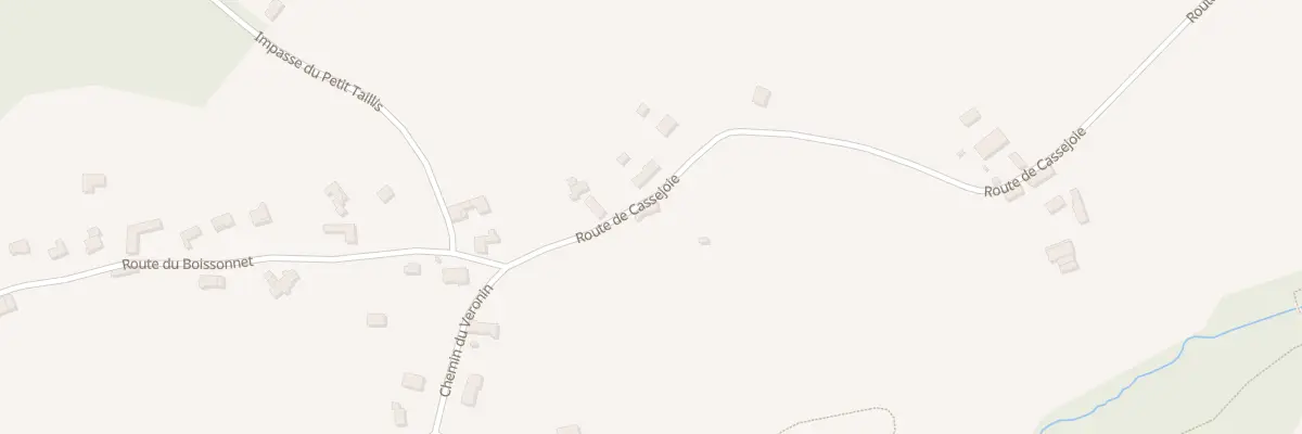 Plan du 1433 Rte de Cassejoie à Faverges-de-la-Tour