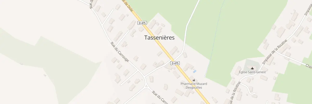 Plan du 23 Rte de Dole à Tassenières