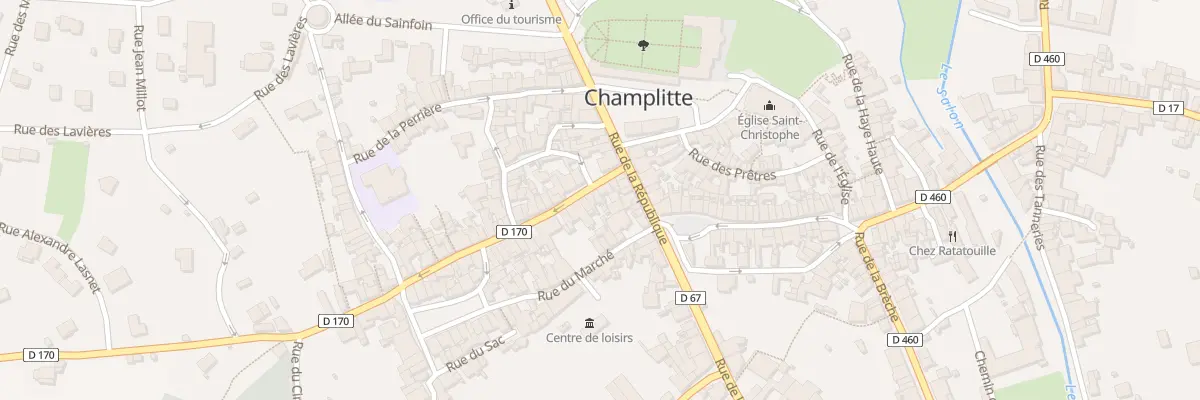 Plan du 7 Rue du Chirurgien Boy à Champlitte