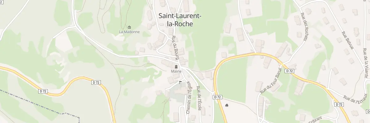 Plan du 2 Rue du Bourg St Laurent à La Chailleuse