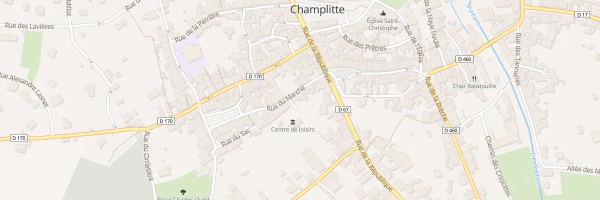 Plan du 9 Rue du Marche à Champlitte