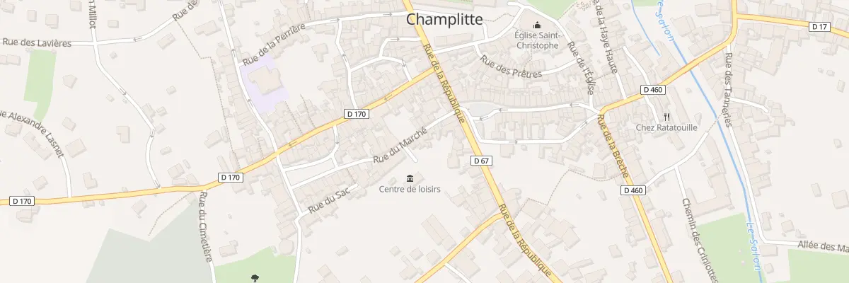 Plan du 7 Rue du Marche à Champlitte