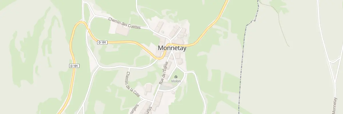 Plan du 1 Rue de l’Eglise à Monnetay