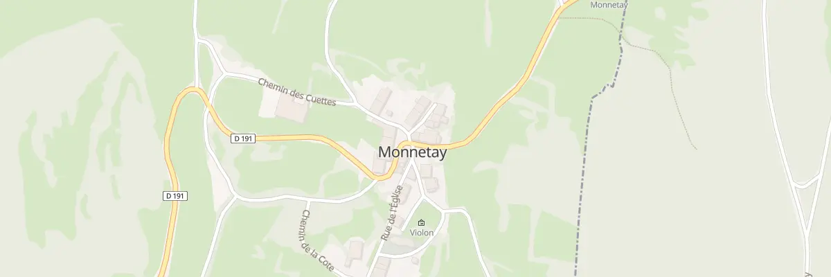 Plan du 1 Rte du Belvedere à Monnetay