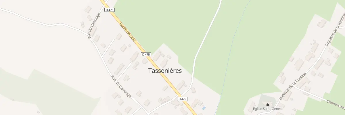 Plan du 22 Rte de Dole à Tassenières