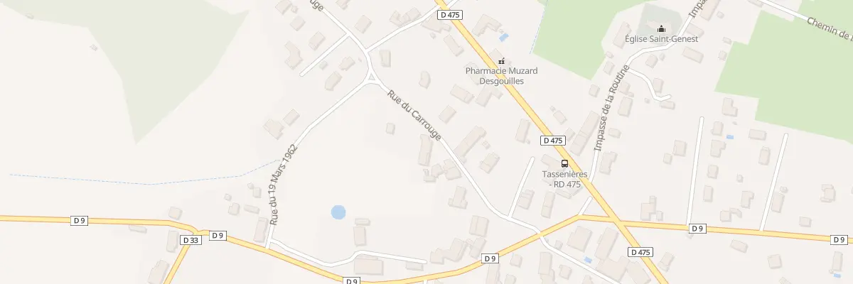 Plan du 11 Rue du Carrouge à Tassenières