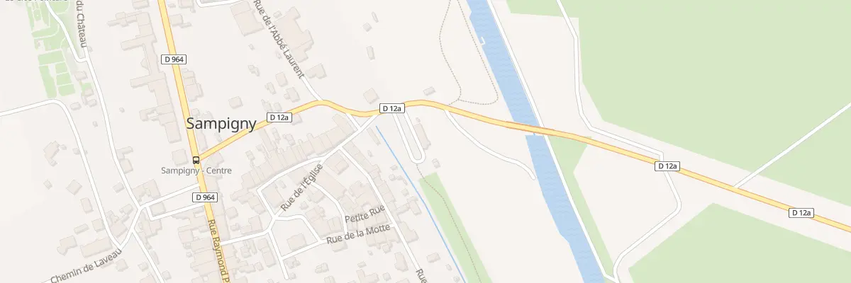 Plan du 1 Pl de la Gare à Sampigny