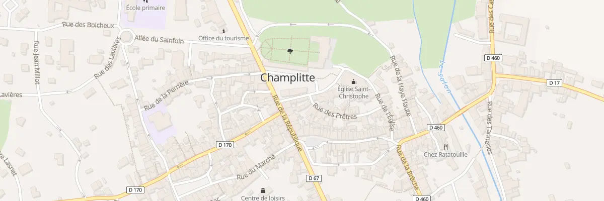 Plan du 6 Rue de l’Eglise à Champlitte