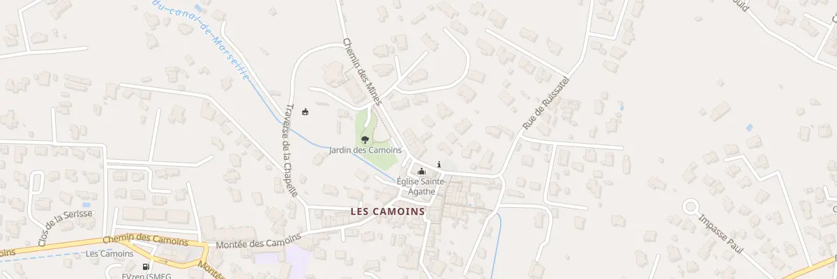 Plan du 2 Che des Mines à Marseille 11e Arrondissement