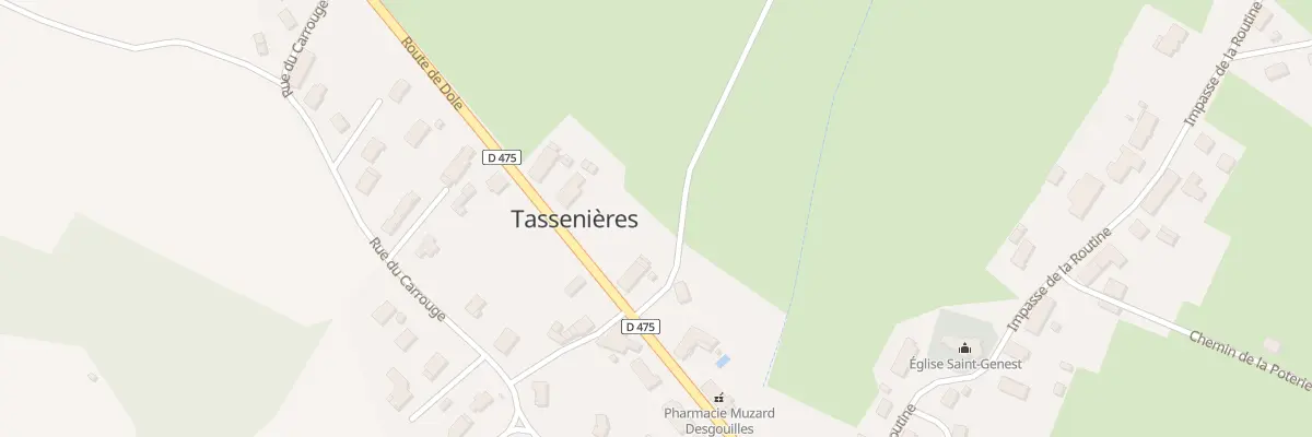 Plan du 18 Rte de Dole à Tassenières