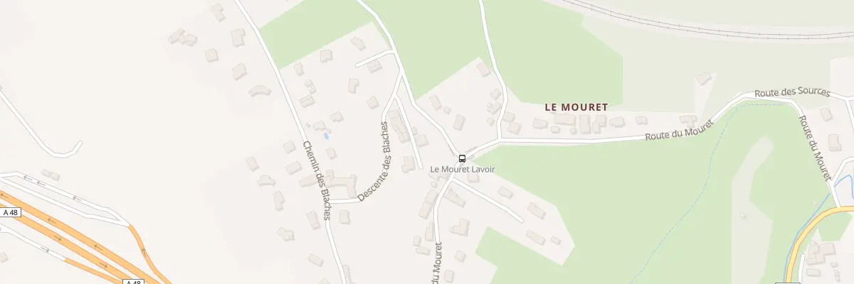 Plan du Mouret à Réaumont