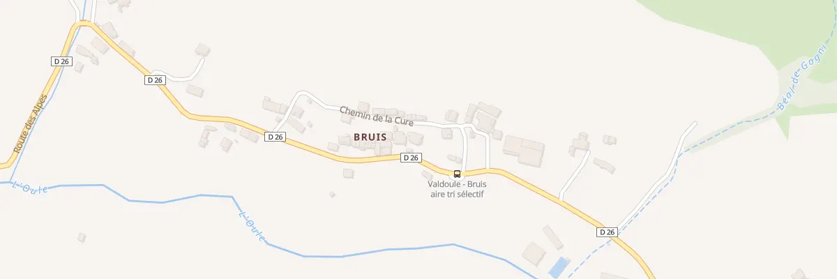Plan du 5045 Le Village de Bruis à Valdoule