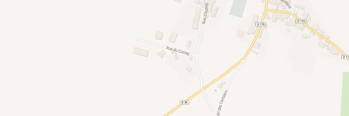 Plan du 1 Che des Correy à Auvet-et-la-Chapelotte