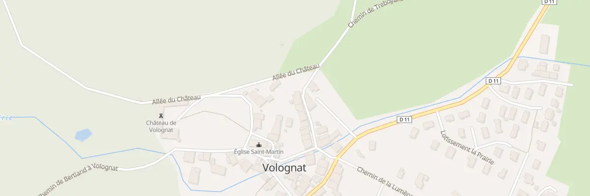 Plan du 19 Che de Tréboyant à Nurieux-Volognat