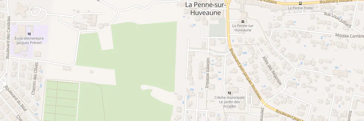 Plan du 158 All Bernadette Cattaneo à La Penne-sur-Huveaune